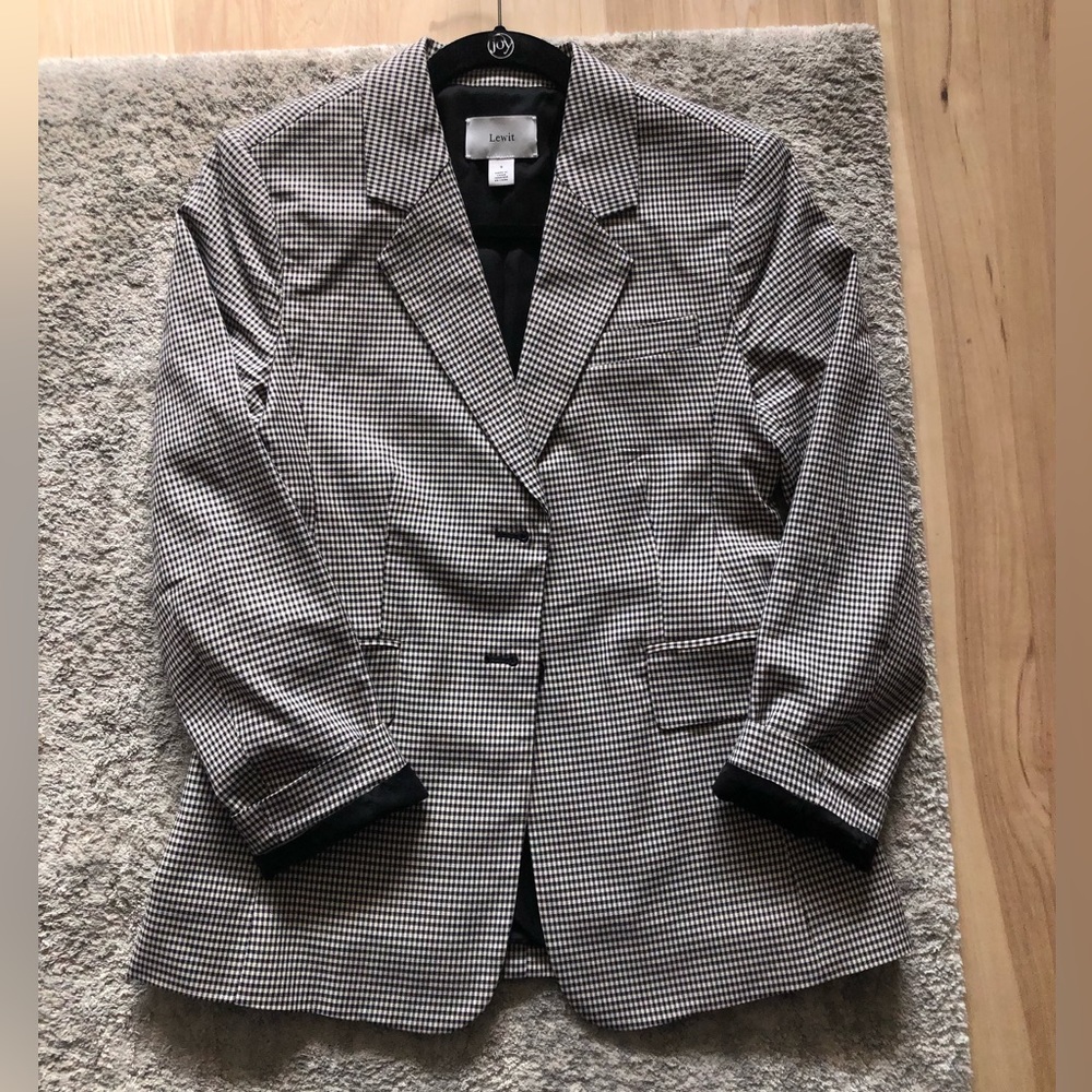 Lewit Check Print Blazer - Picture 2 of 10